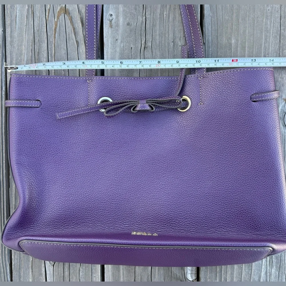 Furla Pebbled Leather Tote (Purple) - Picture 5 of 9